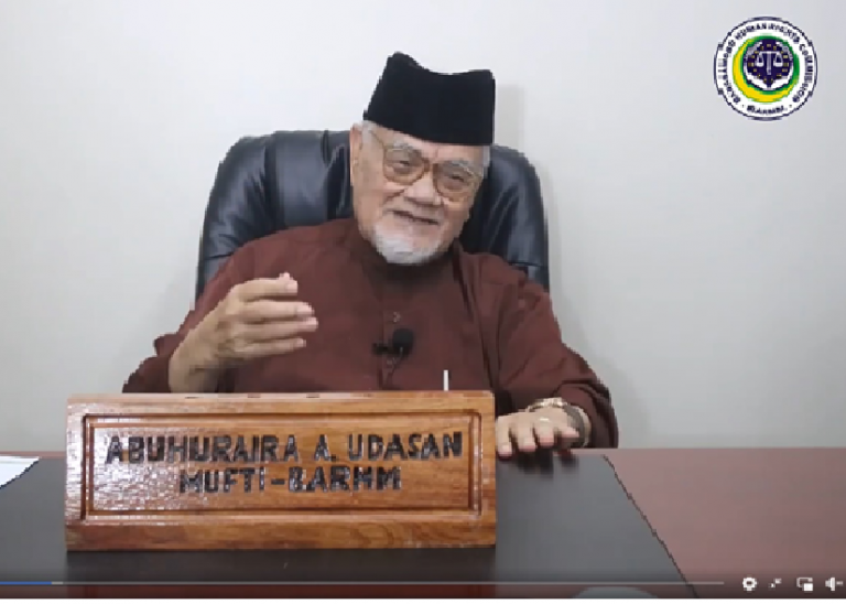 LEARN | A Muhadarah by Grand Mufti Abuhuraira Udasan about Ramadan and the Sacrifices of the Muslims with Recollection of the Struggles of the Bangsamoro