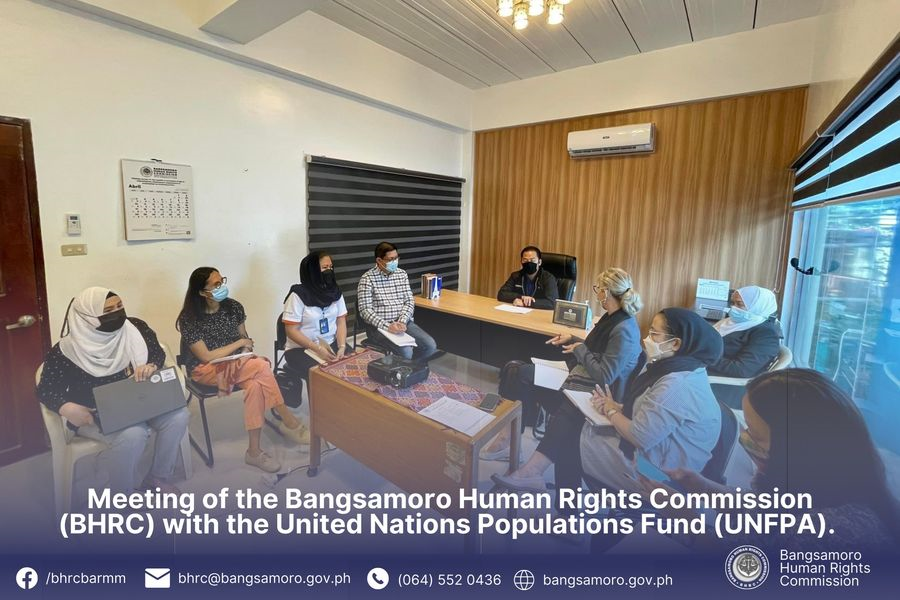 JUST HAPPENED: Meeting of the Bangsamoro Human Rights Commission (BHRC) with the<br>United Nations Populations Fund (UNFPA).