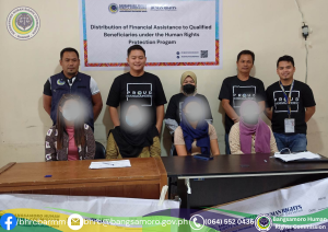 BHRC DISTRIBUTES FINANCIAL ASSISTANCE TO VICTIMS OF HUMAN RIGHTS VIOLATIONS AND ABUSES IN THE PROVINCE OF MAGUINDANAO DEL NORTE
