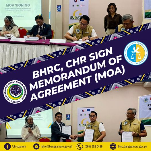 BHRC, CHR SIGN MEMORANDUM OF AGREEMENT (MOA) TO STRENGTHEN HUMAN RIGHTS PROMOTION